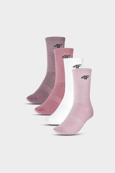 Chaussettes décontractées pour filles, paquet de 4 chevilles 4F 4FJWAW24USOCF297-90S