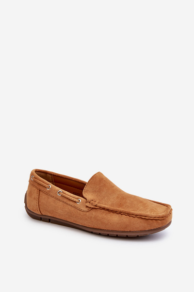 Herren Wildleder Slip-On Mokassins Camel Rayan