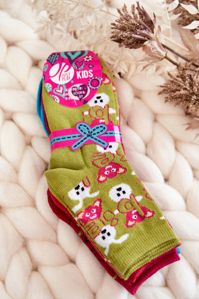 Chaussettes pour jeunes, paquet de 5, drôle, multicolore
