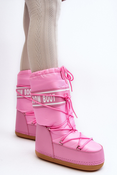 Damen Hoch Schneestiefel Rosa Venila