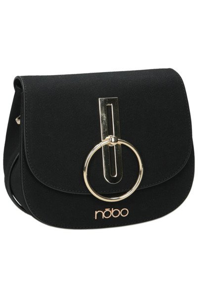 Sac à main en daim pour femme noir NOBO NBAG-F0180-C020