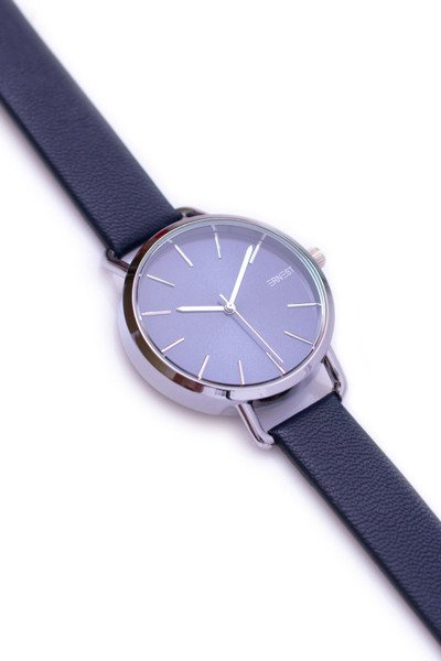Montre Ernest femme bleu marine avec enveloppe argentée Contero
