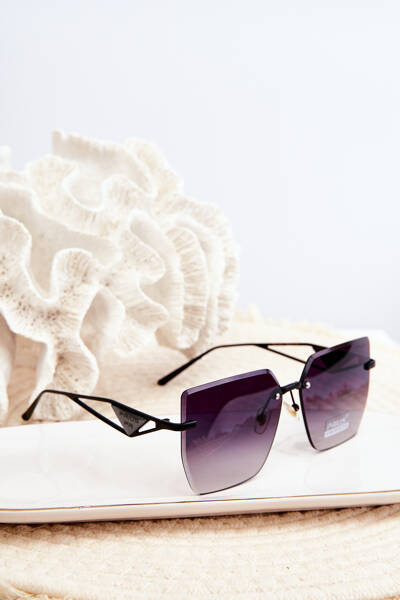 Lunettes de soleil femme à verres dégradés noirs