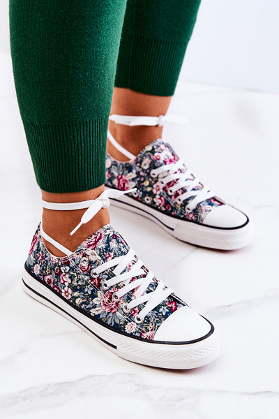 Low Sneakers Floral Grün Desiree