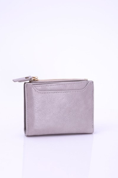 Portefeuille Femme Petit Gris Gold Lock