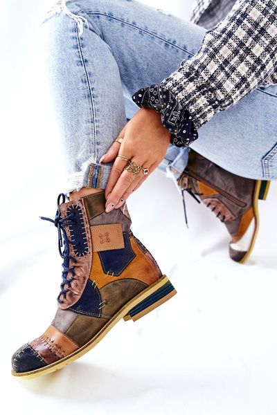 Bottes en Cuir Maciejka Multicolore 05095-39