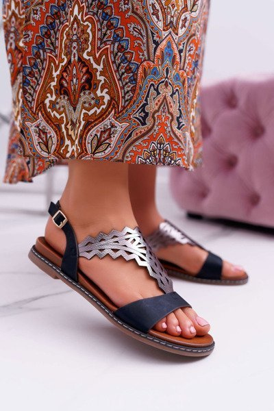 Women's Flat Sandals Sergio Leone SK011 Black Lirielle