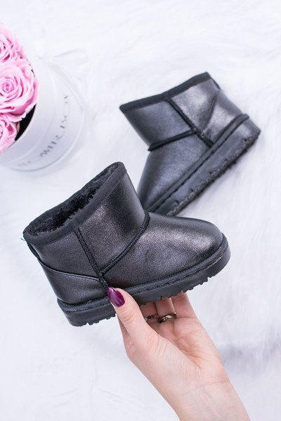 Bottes de neige chauffées pour enfants Bottes Scooby noires