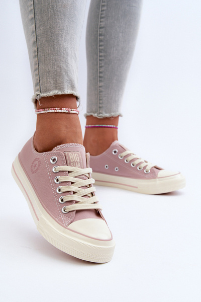 Alacsony női tornacipő Big Star NN274270 Pink