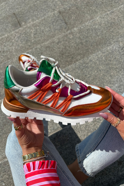 Bottines En Cuir Sneakers Femme Artiker 56C1737 Multicolore