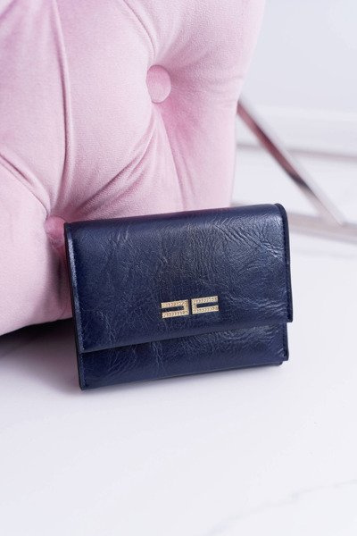 Portefeuille Femme Classic Small Bleu Marine Sur Magnet