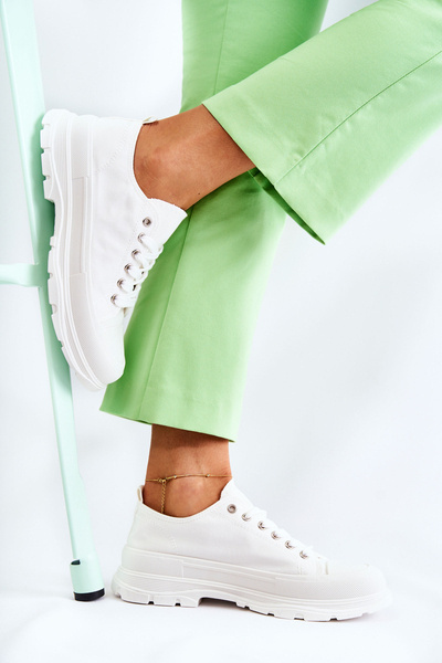Baskets Basses Femme Blanc Gueso