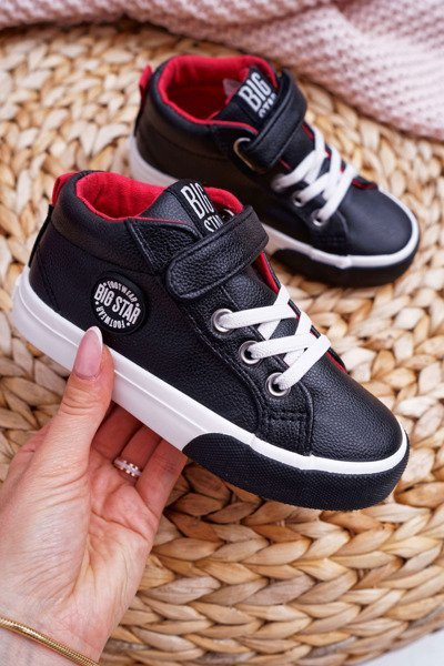 Pantofi de tenis înalte pentru copii Star Big EE374001 Negru