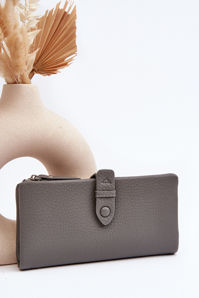 Damen geräumige Brieftasche Grau Aenima