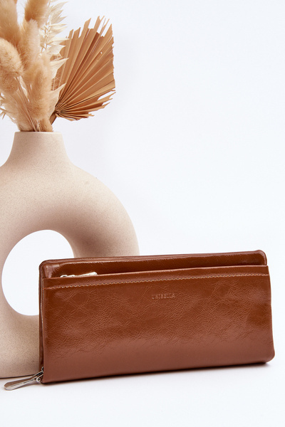 Portefeuille femme marron Tiborlena