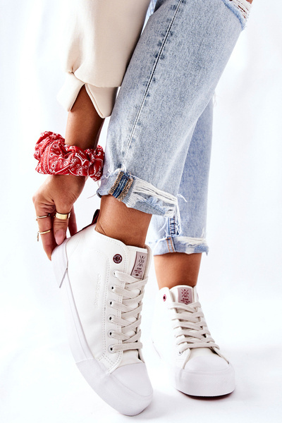Női magas tornacipő Cross Jeans II2R4033C fehér