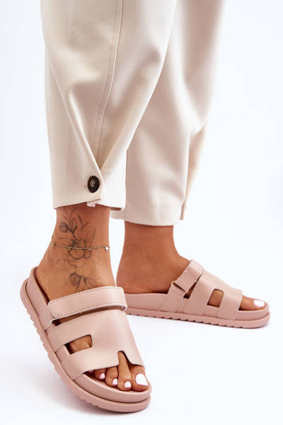 Damen Klassische Mules Beige Molie