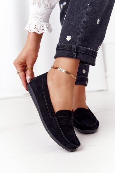 Mocassins Femme En Daim Big Star HH274662 Noir