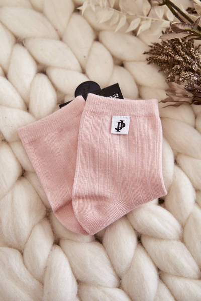 Chaussettes classiques à rayures pour jeunes rose