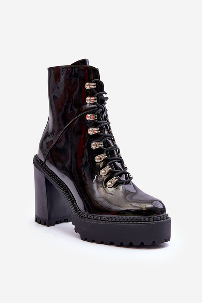 Talons Massifs Laqués Sur Stiletto Noir Ikeshia