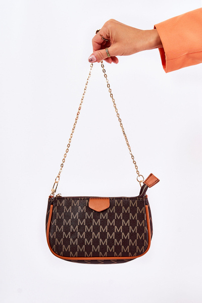 Porte-monnaie 3 en 1 pour femme marron Bormea