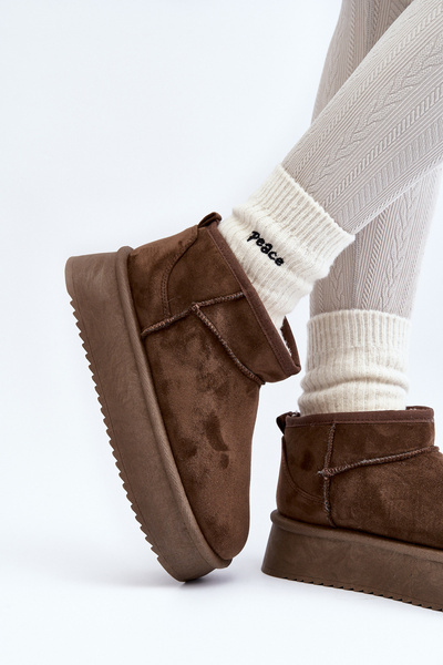 Bottes de neige à semelle épaisse pour femmes vert foncé Caliksa