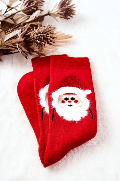 Chaussettes Père Noël Homme Rouge