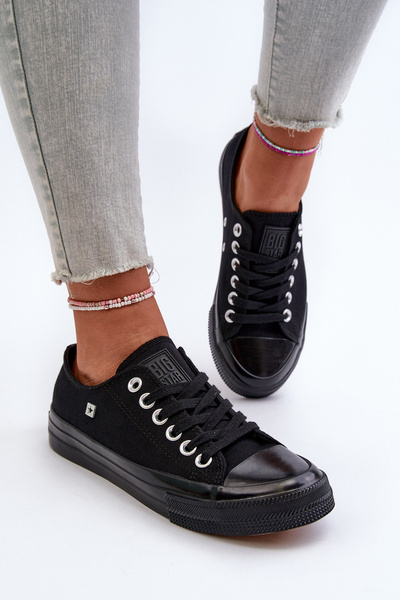 Klassische Damen-Sneaker Big Star NN274284 Schwarz