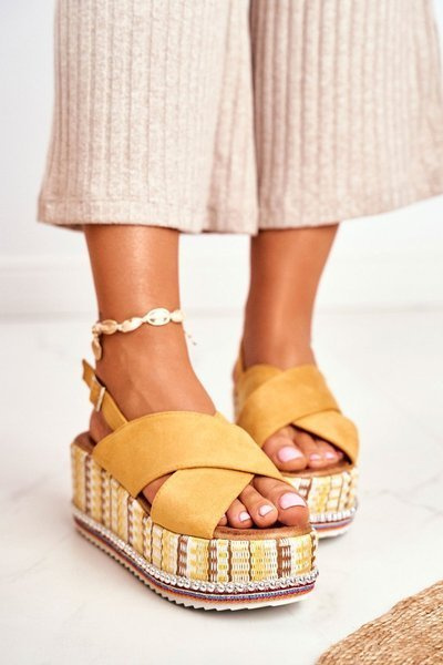 Női szandál anchor espadrille Yellow Sandy