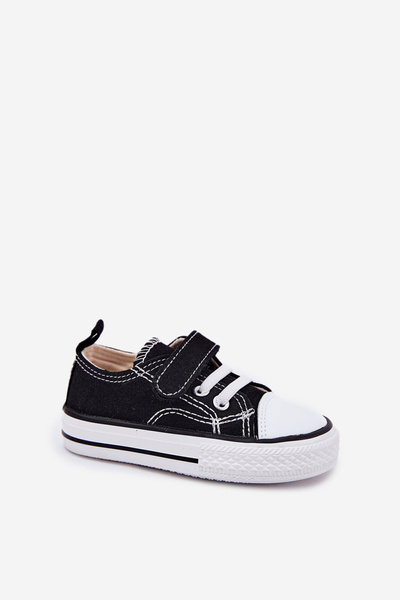 Sneakers Copii Velcro Negri Obidana