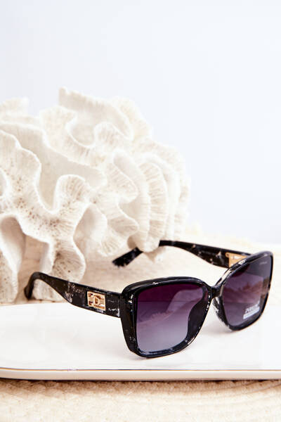 Lunettes de soleil noires UV400 pour femmes