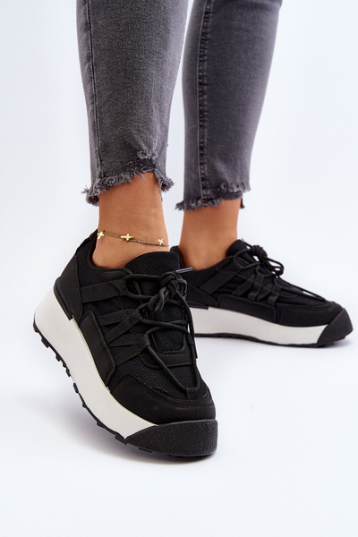Damen Sportschuhe Sneakers Schwarz Phyrena