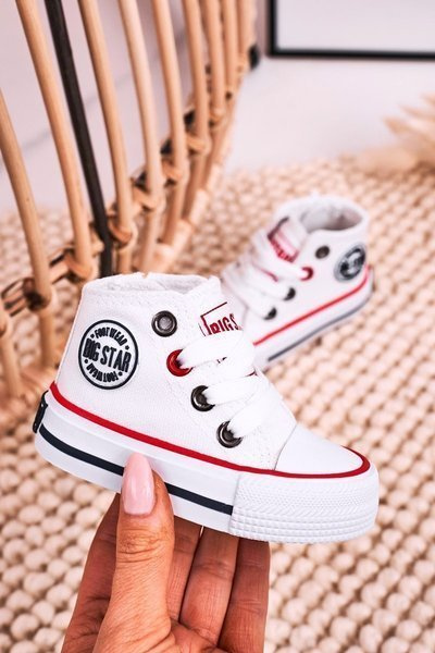 Baskets Hautes Zippées Enfant BIG STAR HH374187 Blanc