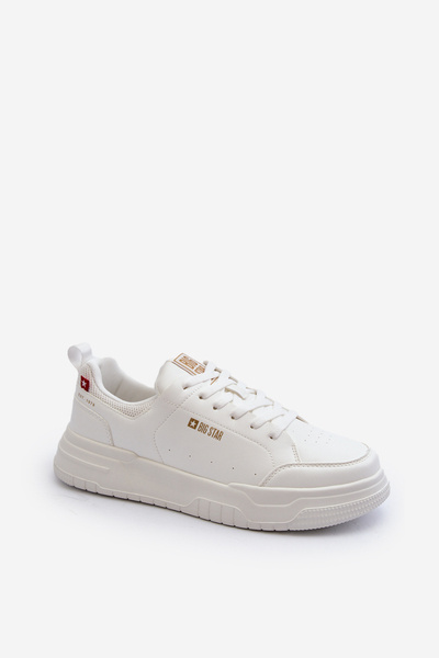 Baskets pour hommes avec système de mousse à mémoire de forme Big Star NN174149 Blanc
