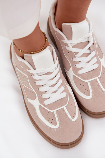 Niedrige Damensneaker Beig Brenelle