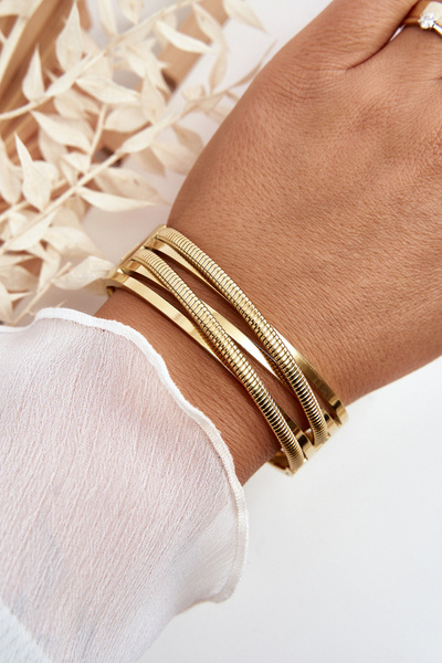 Zirkonias Stahlarmband Rose Gold