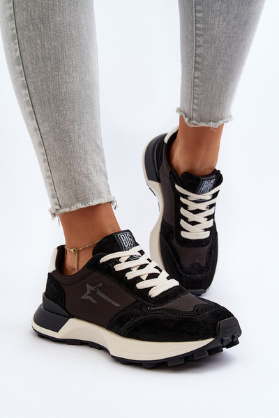 Sneakers de Piele pentru Femei Big Star NN274963 Negri