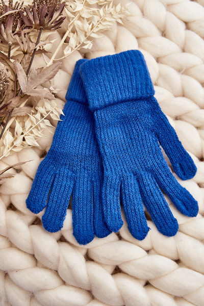 Gants bleus à écran tactile Smooth pour femmes