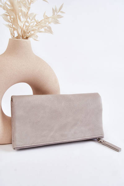 Große Magnet-Geldbörse für Damen Grau Connes