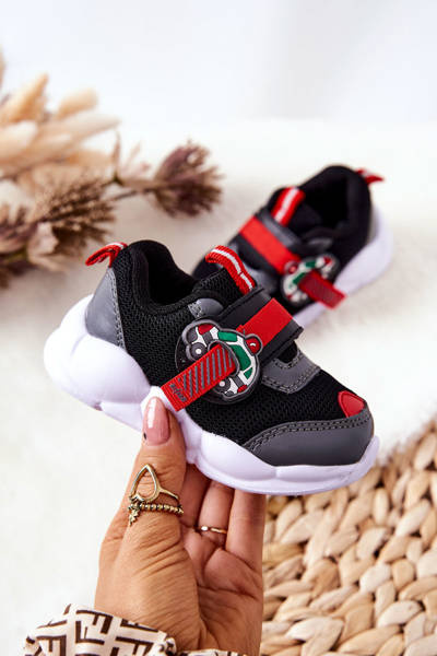 Kinder Klettverschluss Sportschuhe Befado 516P096 Schwarz
