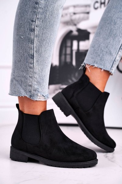 Bottines jodhpur femme noires Shaggy