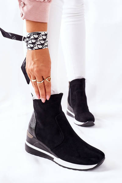 Women’s Boots On Wedge Black Greenfort