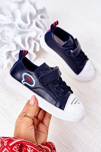 Kinder Klettverschluss Turnschuhe Cartoon Blau