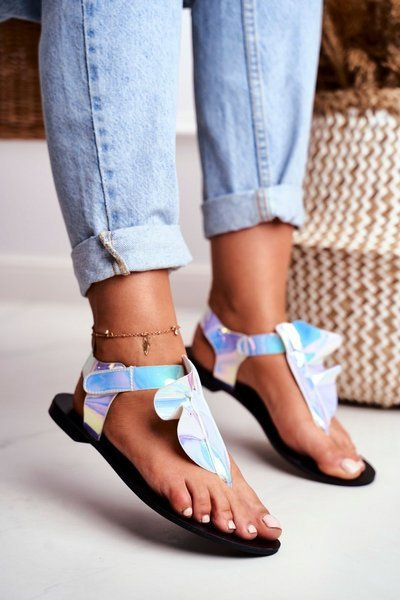 Lu Boo Sandales réfléchissantes Velcro japonais Lottie
