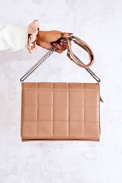 Sac Lettre Matelassé Beige Nerissa