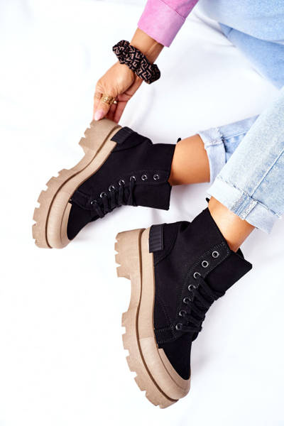 Women's Trapper Stiefel Schwarz Any One