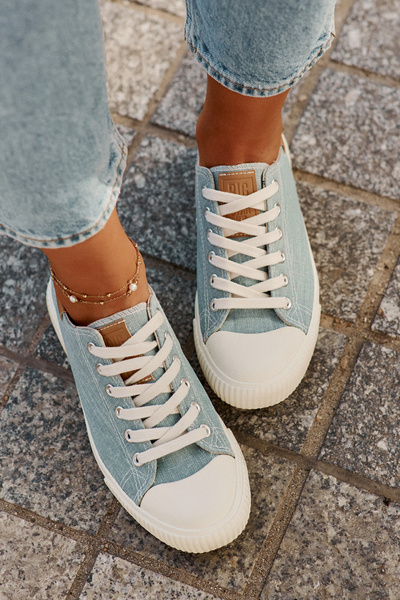 Adidași din Material pentru Femei Big Star RR274796 Albastre