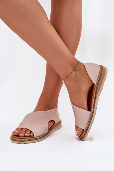 Sandale din piele pentru femei Artiker 46C1018 Roz deschis