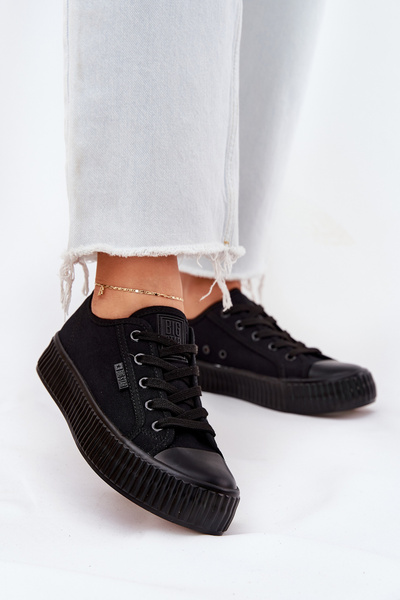 Adidași Din Material Femei Pe Platformă Big Star RR274775 Negri