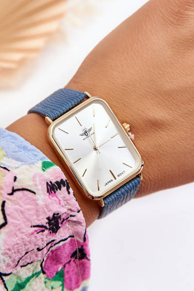 Montre tendance femme Michael John bleu